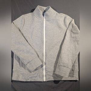 a new day Woman's Light Gray Zip-Up Jacket